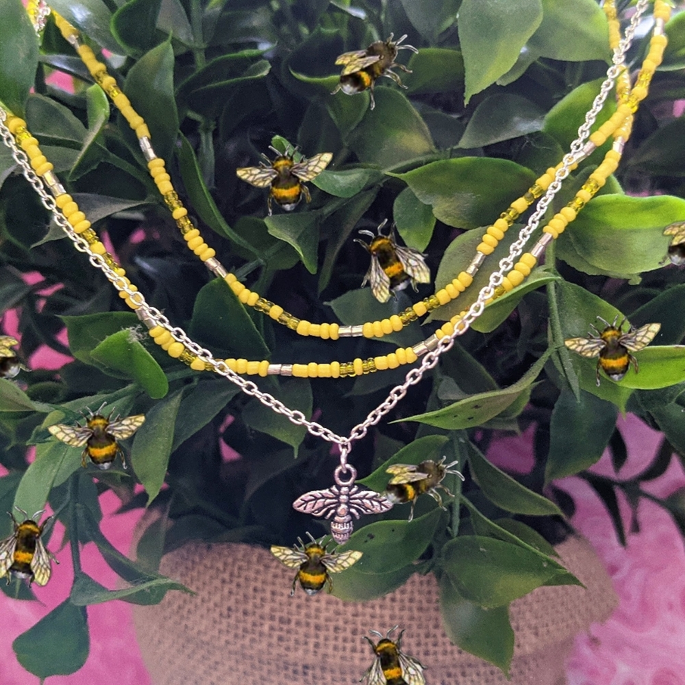 Save Da Bees Layered Necklace